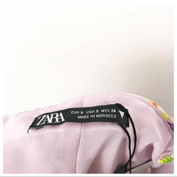 NWT Zara Bloggers Favorite Floral Ruched Spaghetti Strap Tank Top Size Small - Picture 13 of 16